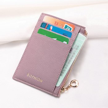 卡片夾-時尚氣質PU皮革名片夾-可客製化印刷LOGO_0